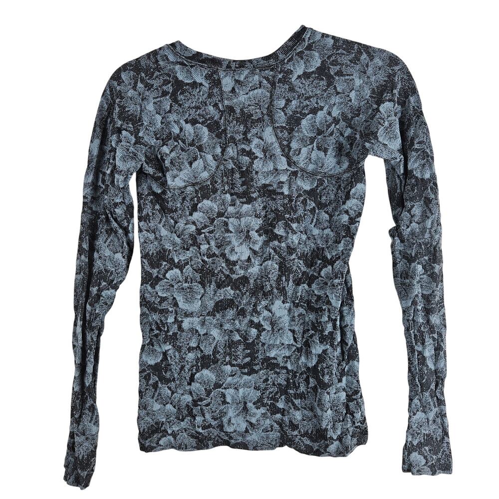 Athleta Momentum Seamless Top Grey Floral Size XXS - Picture 2 of 6